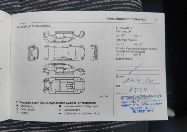 Opel Mokka cena 41500 przebieg: 206000, rok produkcji 2013 z Międzyrzecz małe 137